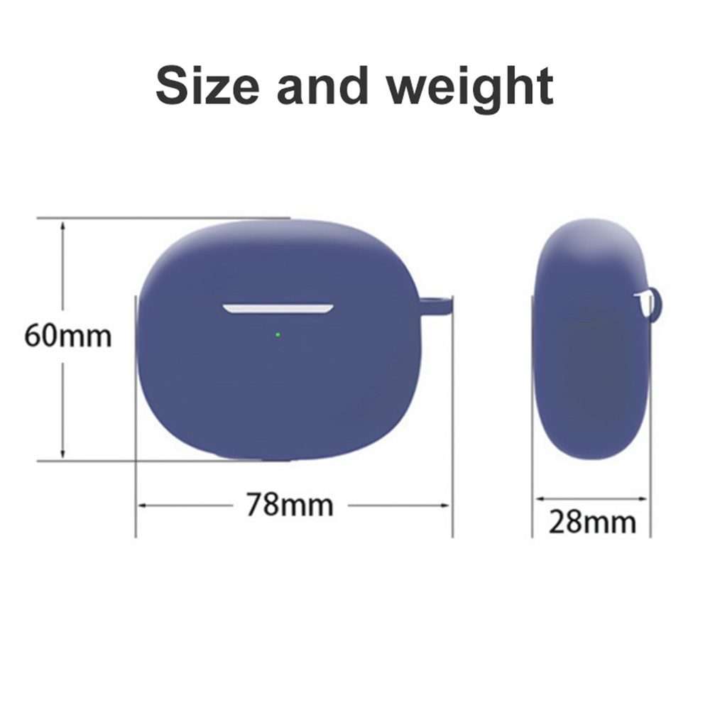 For Redmi Buds 4 Pro Silicone Earphone Protective Case(Black)