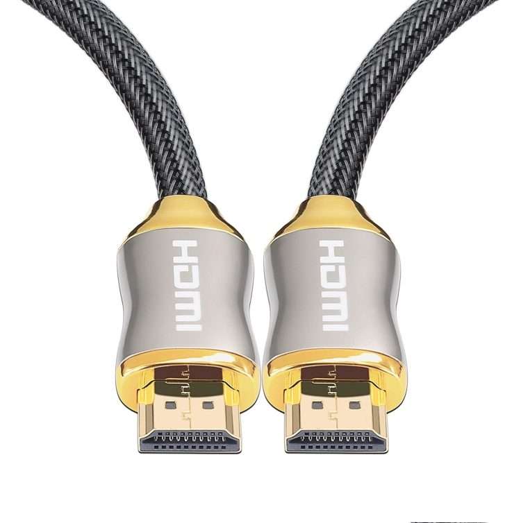 For HDMI 2.1 1m HD 8K PS4 Cable 4K2K 144Hz Projector Notebook Set-Top Box Cable(Golden)