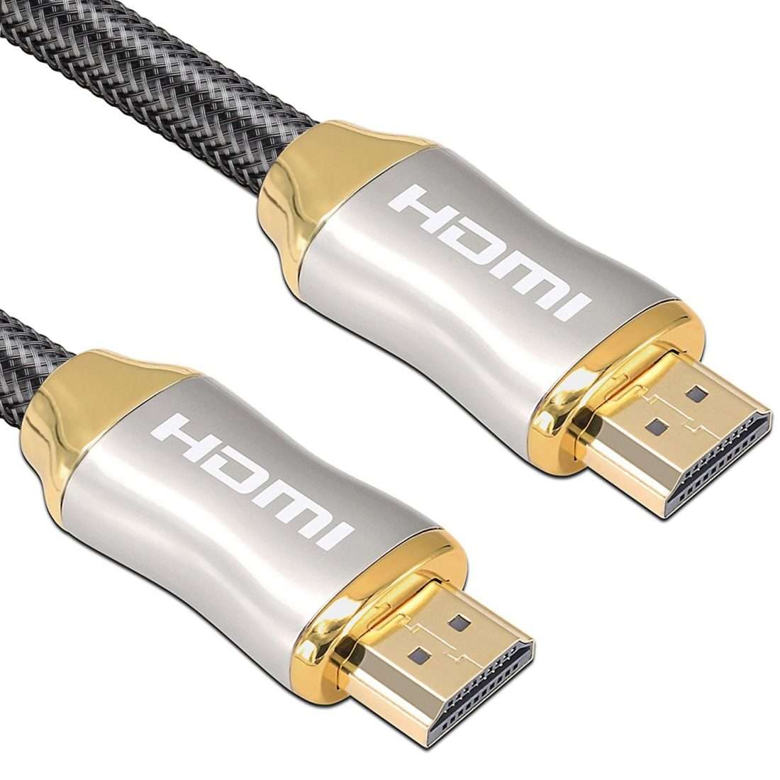 For HDMI 2.1 1m HD 8K PS4 Cable 4K2K 144Hz Projector Notebook Set-Top Box Cable(Golden)