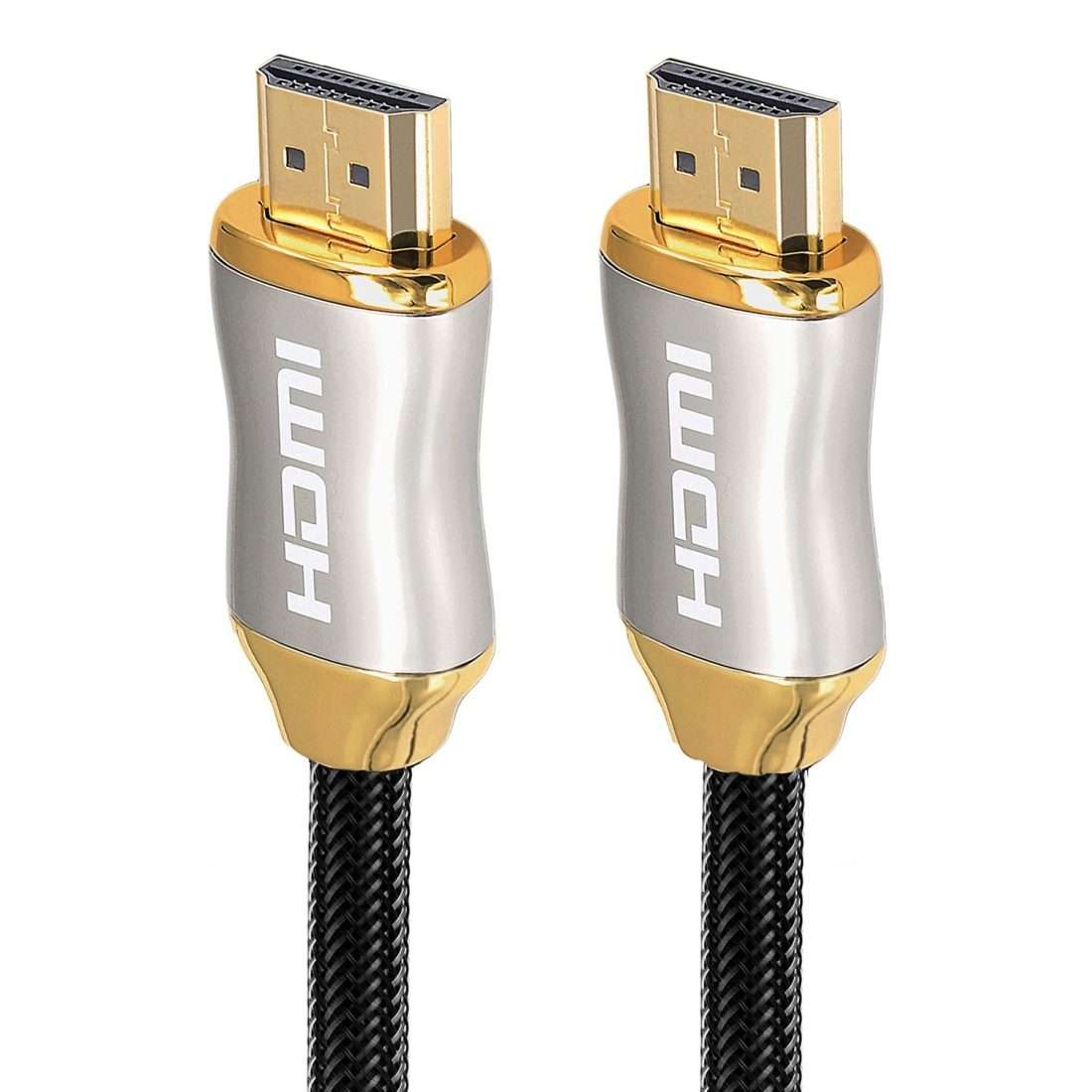 For HDMI 2.1 2m HD 8K PS4 Cable 4K2K 144Hz Projector Notebook Set-Top Box Cable(Golden)