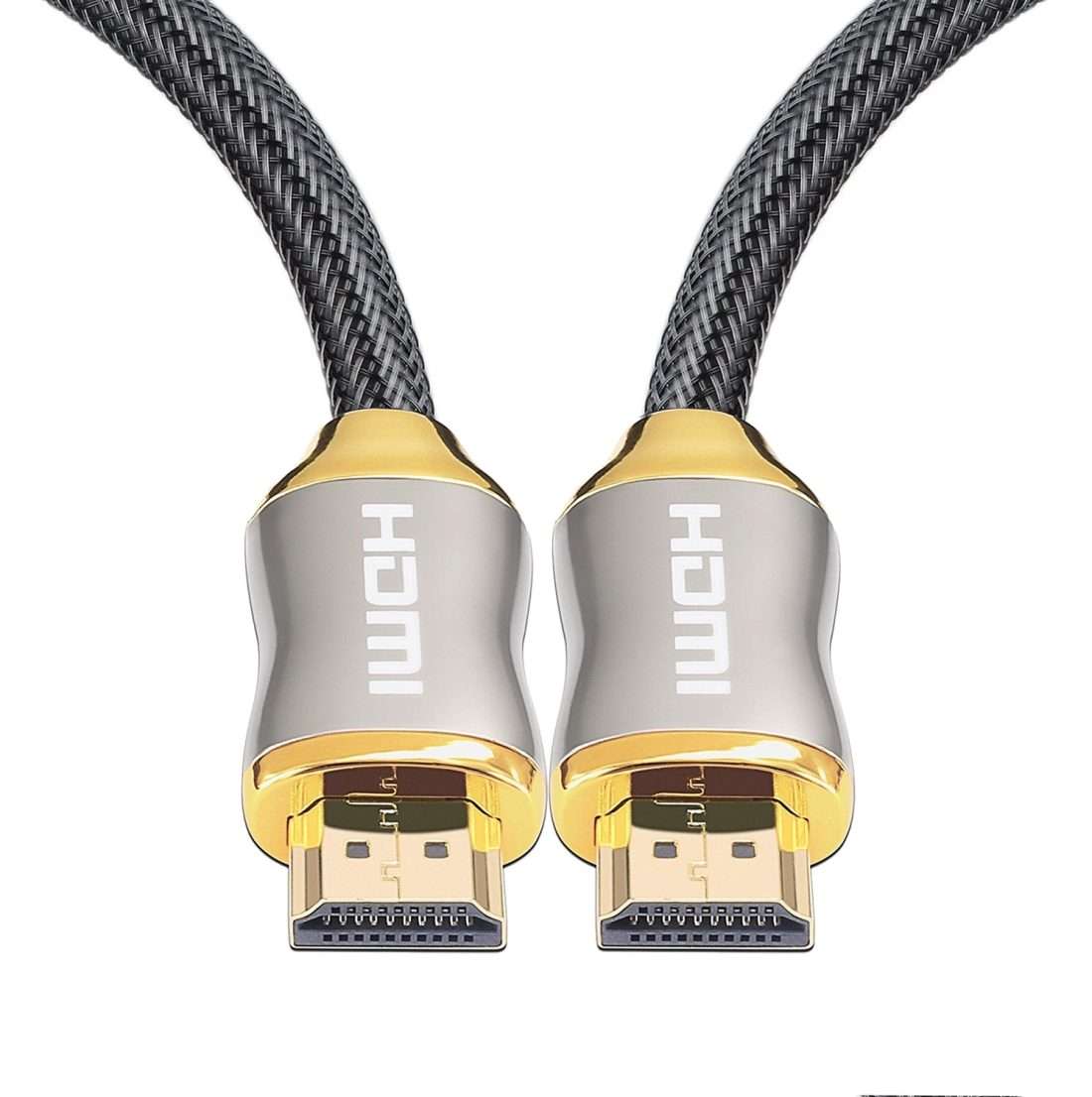For HDMI 2.1 2m HD 8K PS4 Cable 4K2K 144Hz Projector Notebook Set-Top Box Cable(Golden)