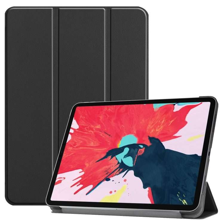 For iPad Pro 11 inch 2020 Custer Texture Smart PU Leather Tablet Case with Sleep / Wak ... (Black)