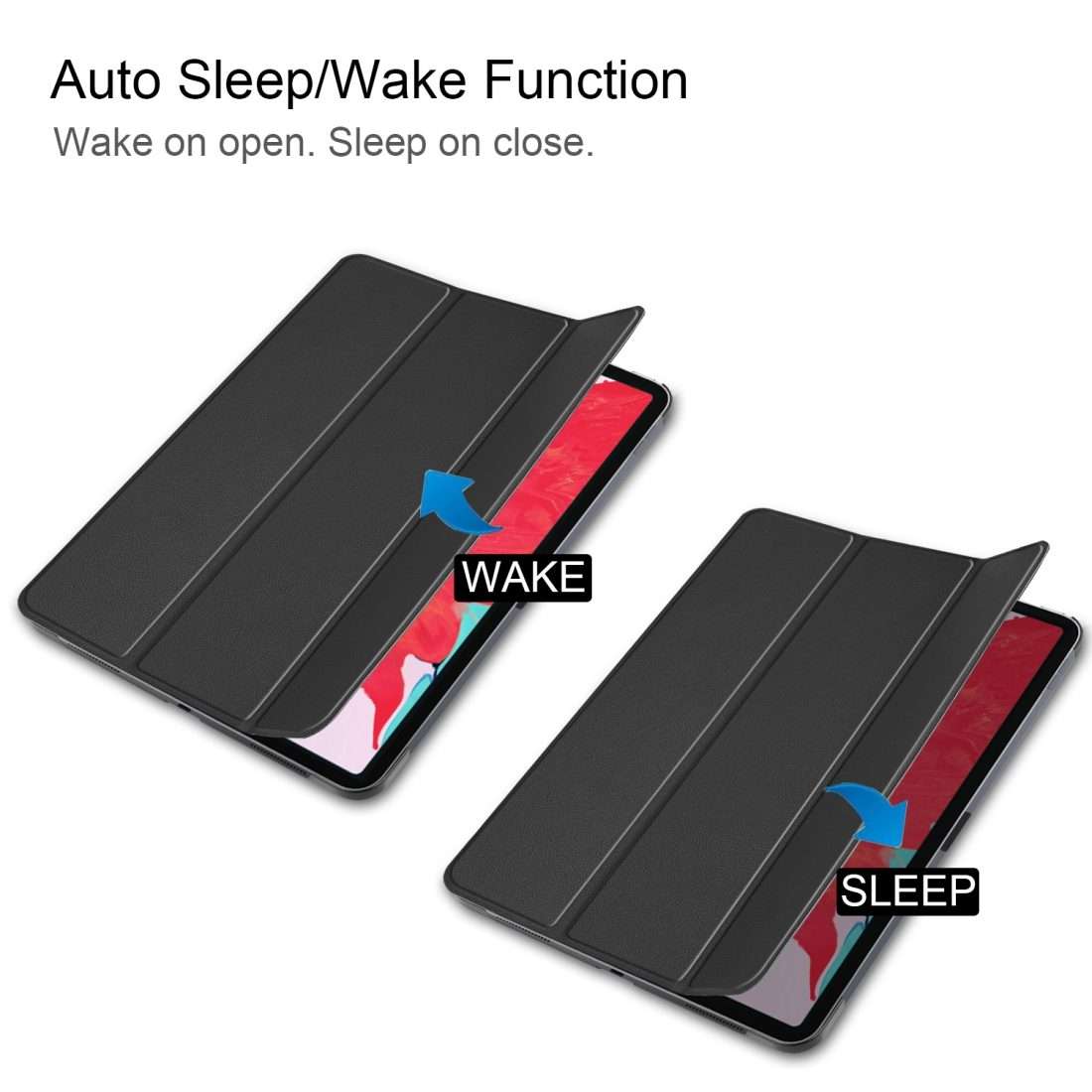 For iPad Pro 11 inch 2020 Custer Texture Smart PU Leather Tablet Case with Sleep / Wak ... (Black)