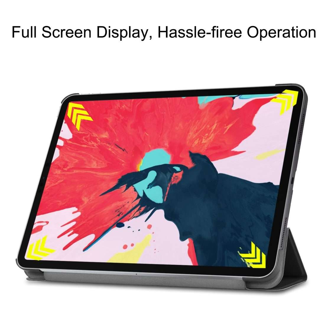 For iPad Pro 11 inch 2020 Custer Texture Smart PU Leather Tablet Case with Sleep / Wak ... (Black)