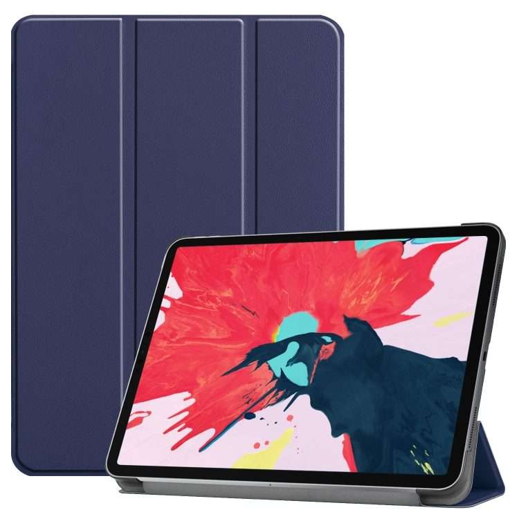 For iPad Pro 11 inch 2020 Custer Texture Smart PU Leather Tablet Case with Sleep / Wake ... (Blue)