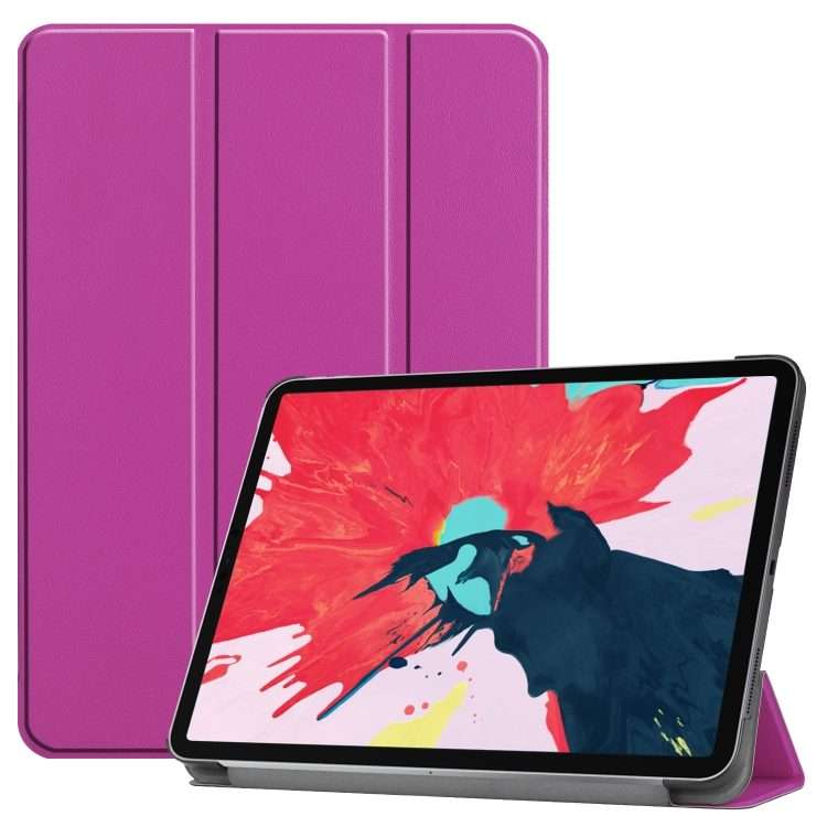 For iPad Pro 11 inch 2020 Custer Texture Smart PU Leather Tablet Case with Sleep / Wa ... (Purple)