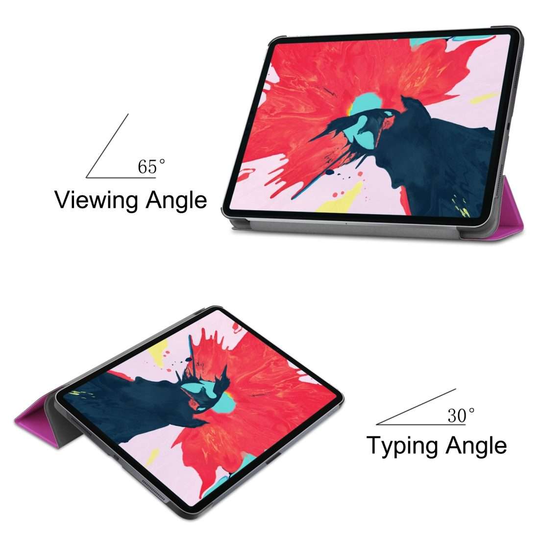For iPad Pro 11 inch 2020 Custer Texture Smart PU Leather Tablet Case with Sleep / Wa ... (Purple)