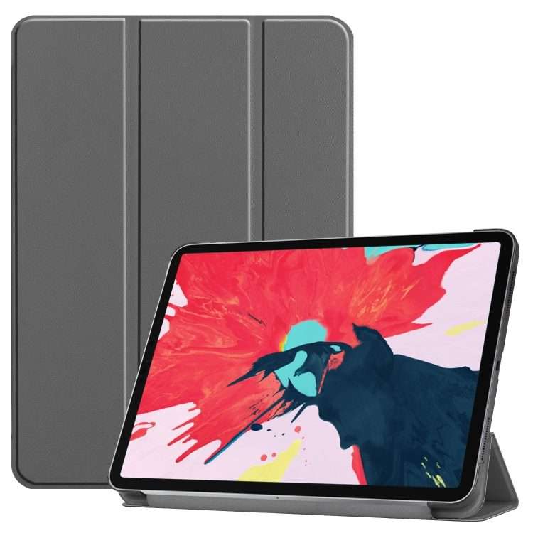 For iPad Pro 11 inch 2020 Custer Texture Smart PU Leather Tablet Case with Sleep / Wake ... (Gray)