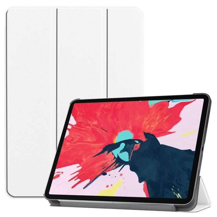For iPad Pro 11 inch 2020 Custer Texture Smart PU Leather Tablet Case with Sleep / Wak ... (White)