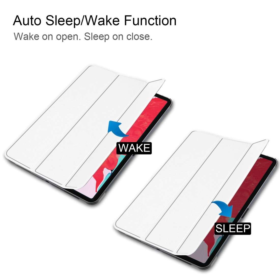For iPad Pro 11 inch 2020 Custer Texture Smart PU Leather Tablet Case with Sleep / Wak ... (White)