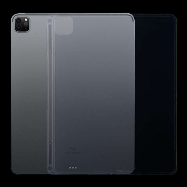 For iPad Pro 11 2022 / 2021 / 2020 0.75mm Transparent TPU Protective Tablet Case with Pen Slot
