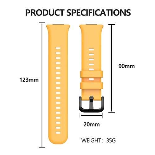 For Huawei Watch Fit 2 Solid Color Silicone Watch Band(Black)