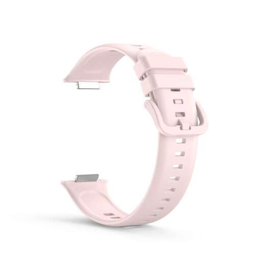 For Huawei Watch Fit 2 Solid Color Silicone Watch Band(Pink)