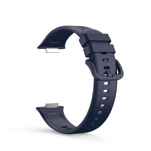 For Huawei Watch Fit 2 Solid Color Silicone Watch Band(Blue)