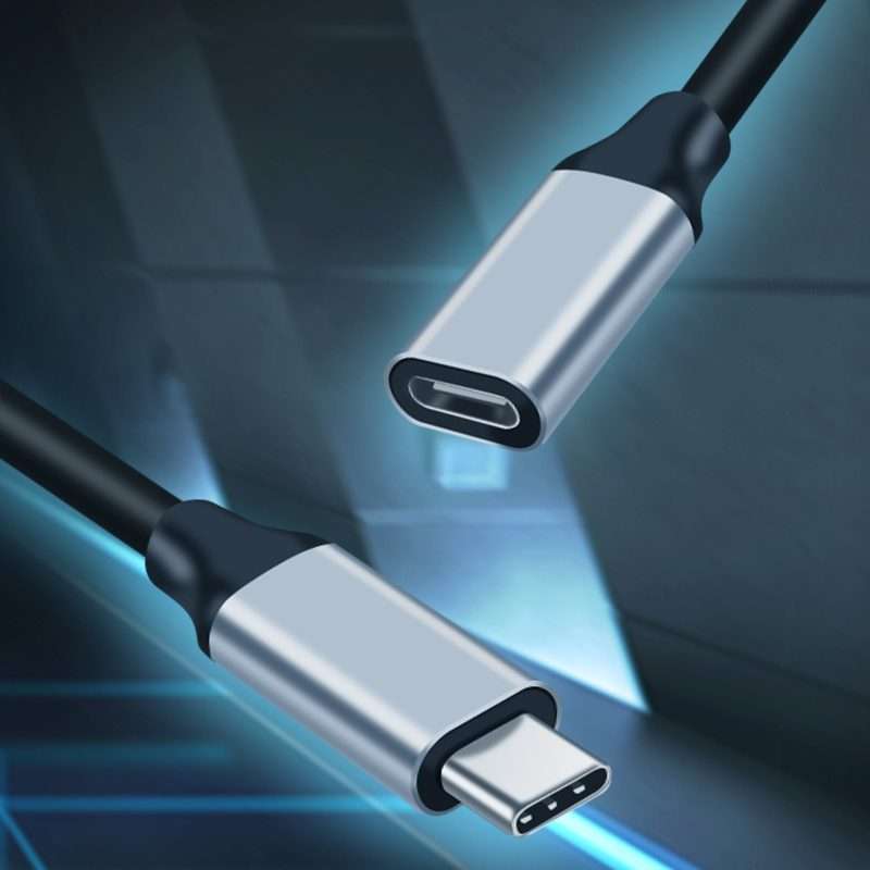 25cm 10Gbps USB-C / Type-C Male to Female Charging Data Transmission Extension Cable