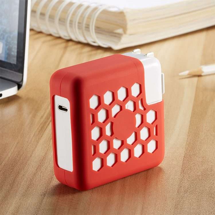 For Macbook 12 inch 29W / Macbook Air 13 inch 30W Power Adapter Protective Cover(Red)