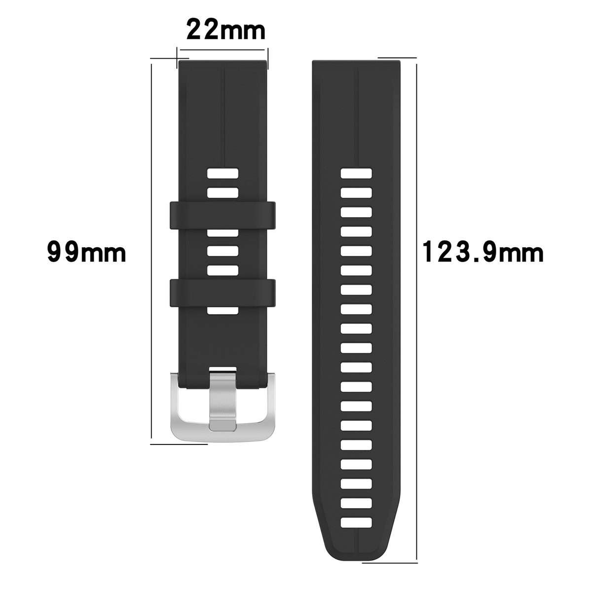 For Garmin Forerunner 955 / 255 / 745 22mm Silicone Watch Band(White)