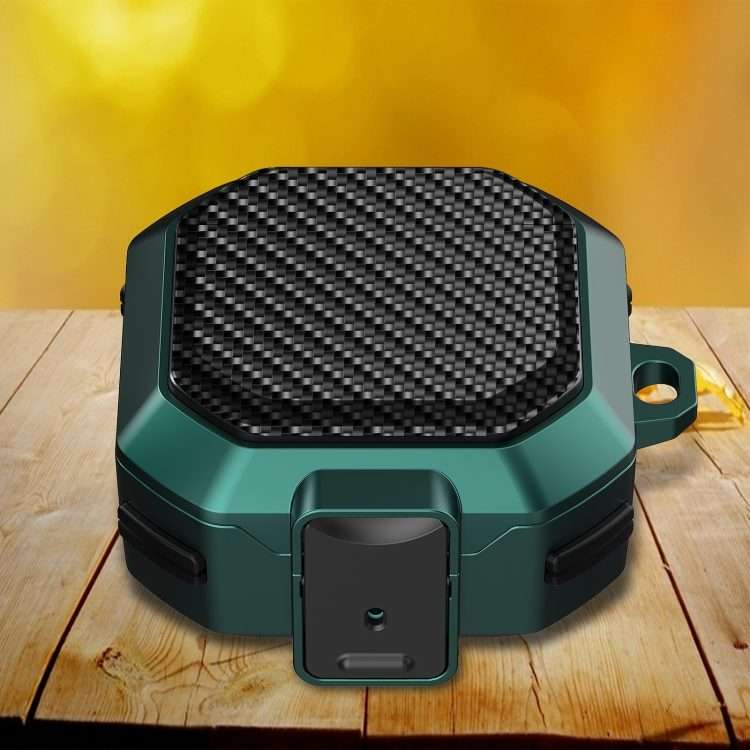 For Samsung Galaxy Buds Live/Buds Pro/Buds 2/2 Pro Anti-fall Earphones Case with ... (Black Green)
