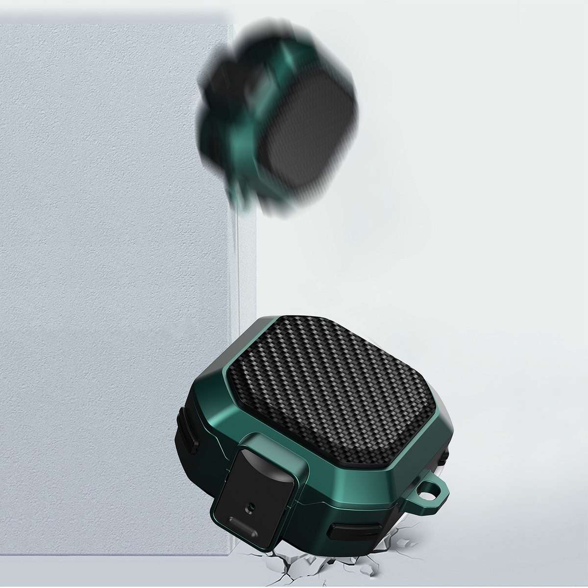 For Samsung Galaxy Buds Live/Buds Pro/Buds 2/2 Pro Anti-fall Earphones Case with Switch(Black)