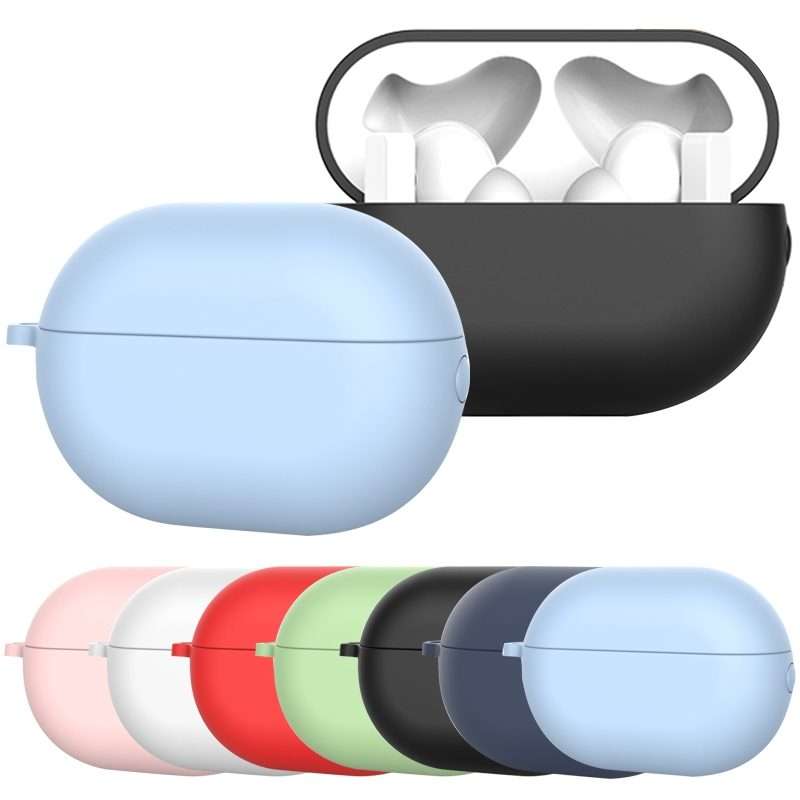 Earphone Silicone Protective Case for Huawei FreeBuds Pro, Type:without Buckle(Blue)
