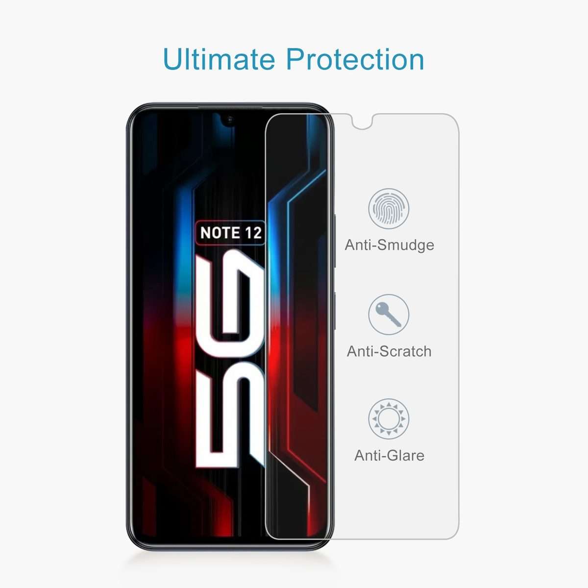 10 PCS 0.26mm 9H 2.5D Tempered Glass Film For Infinix Note 12 5G