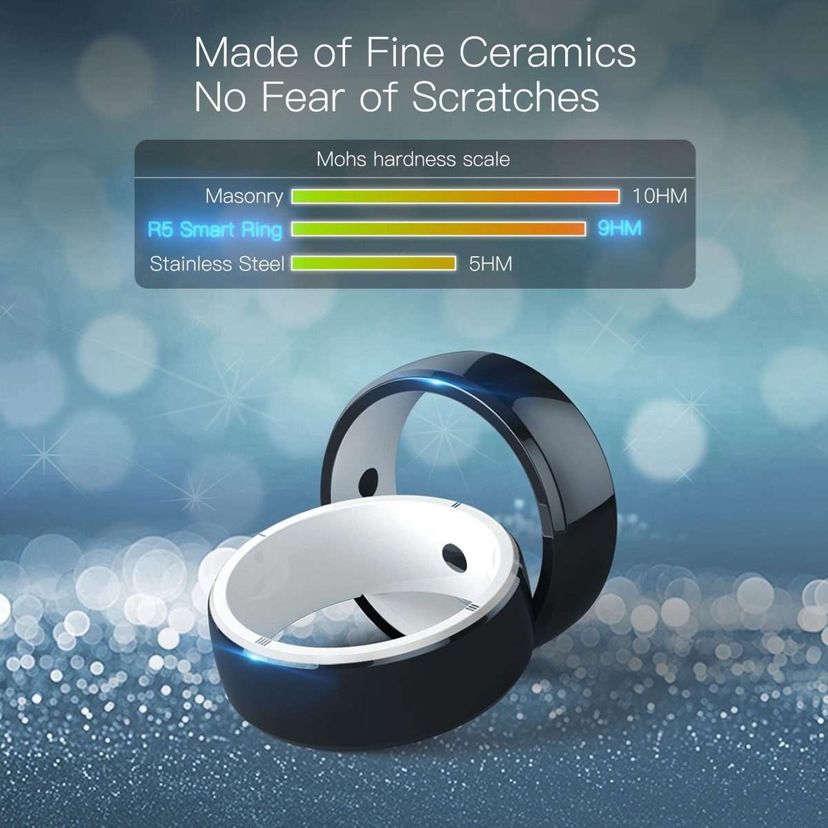 JAKCOM R5 Smart Ring Multifunction Smart Wear Ring, Size:S