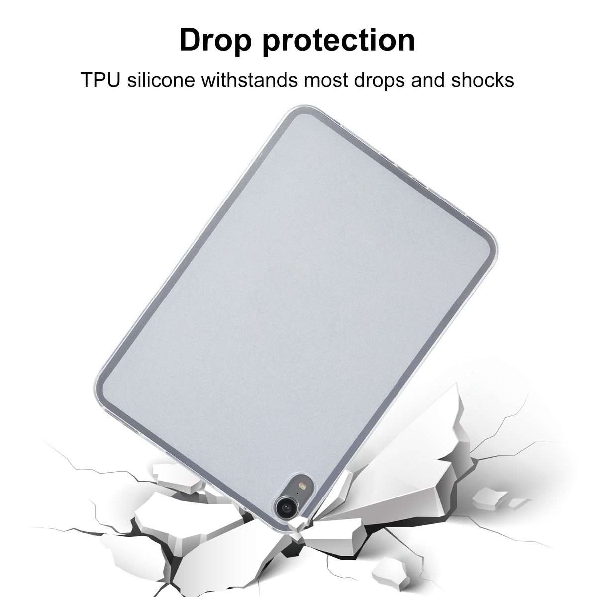 For iPad mini 6 / mini 2024 TPU Tablet Case (Frosted Clear)