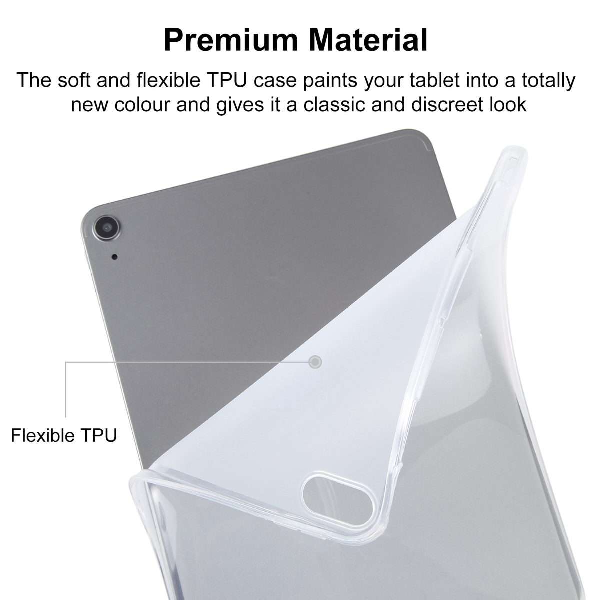 For Nokia T20 10.4 2021 TPU Tablet Case (Frosted Clear)
