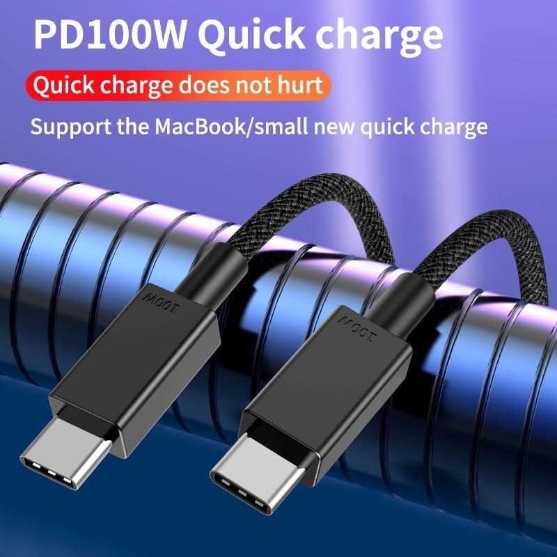 100W USB-C / Type-C to USB-C / Type-C Fast Charging Data Cable, Length:3m(Black)