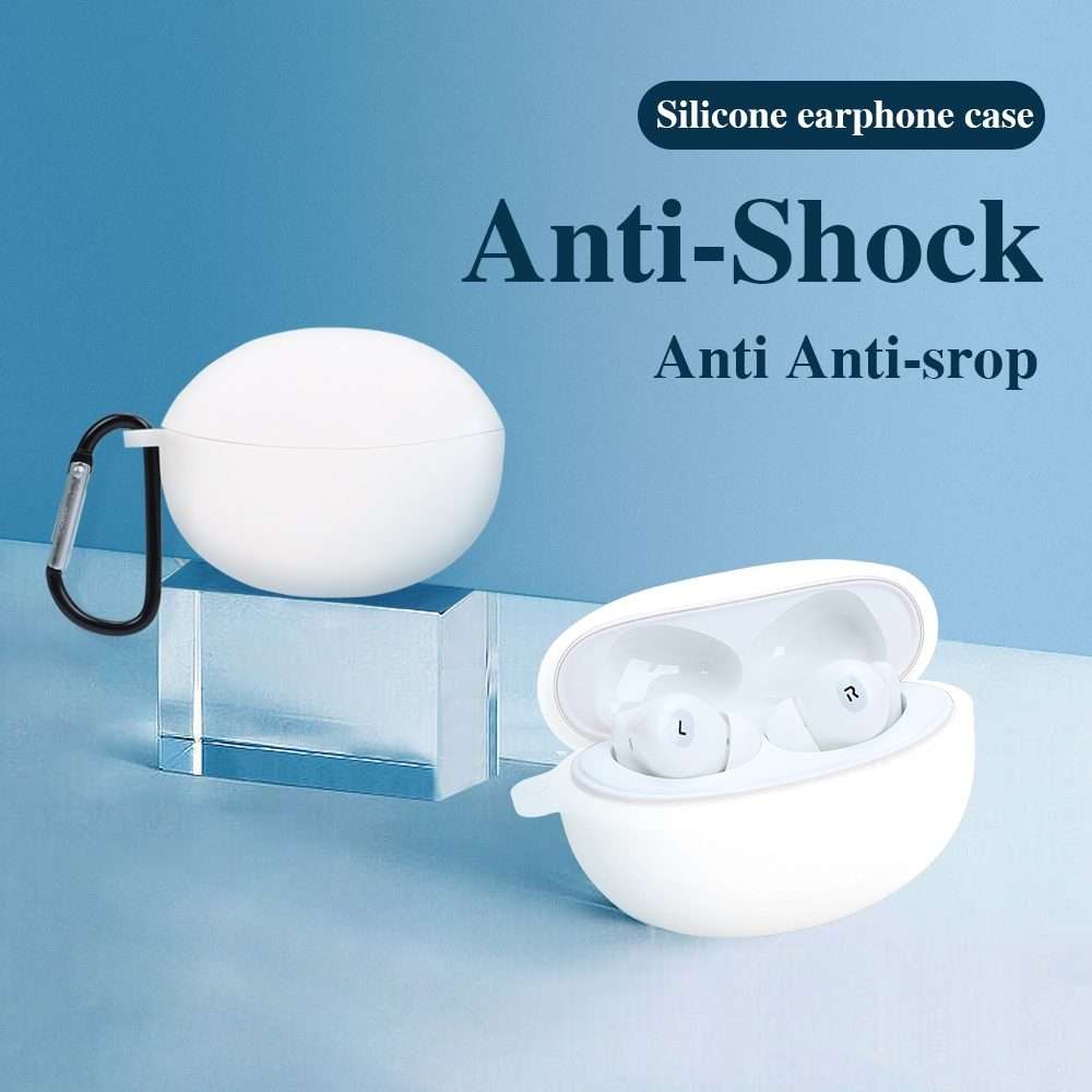Earphone Silicone Protective Case for OPPO Enco Air 2 Pro(White)