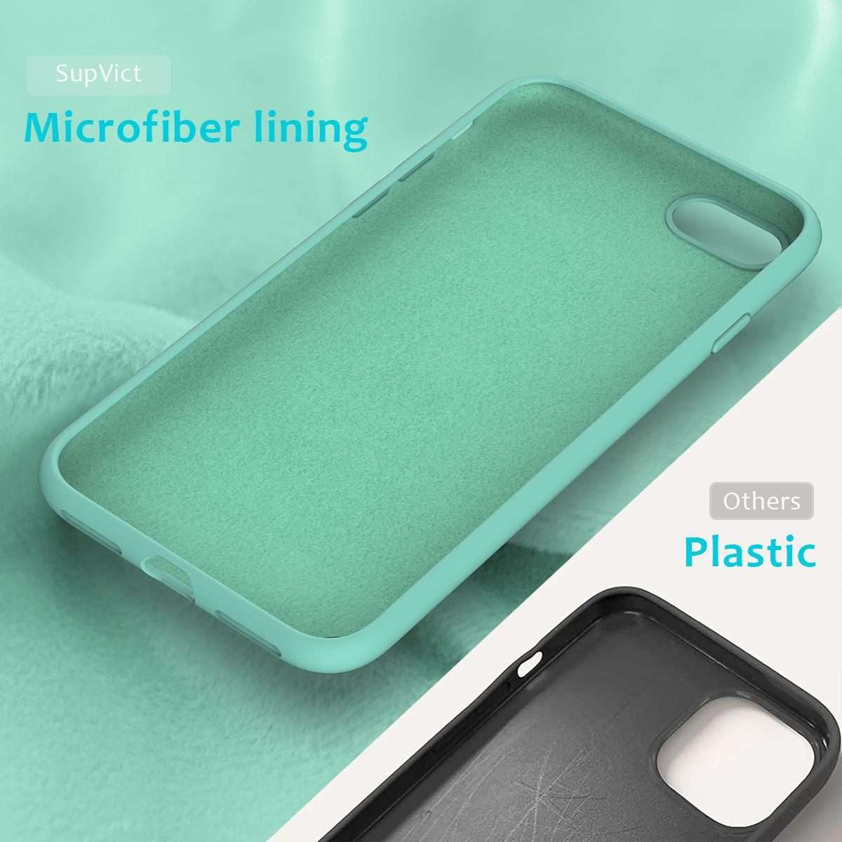 For iPhone SE 2022 / SE 2020 Shockproof Full Coverage Silicone Soft Protective Case(Light Blue)