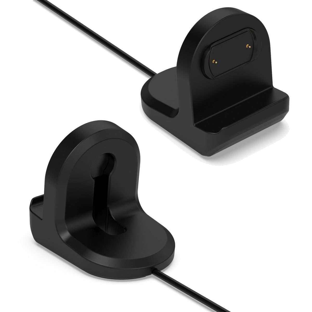 For Amazfit Bip 3 Silicone Stand without Charging Cable(Black)