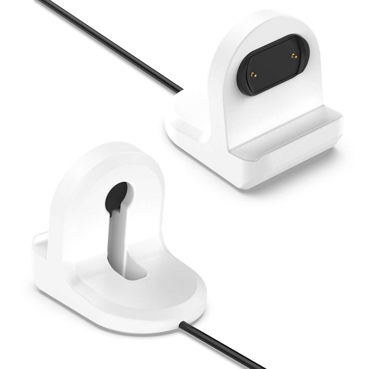 For Amazfit Bip 3 Silicone Stand without Charging Cable(White)