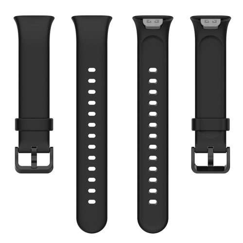 For Xiaomi Mi Band 7 Pro Solid Color Silicone Watch Band(Black)