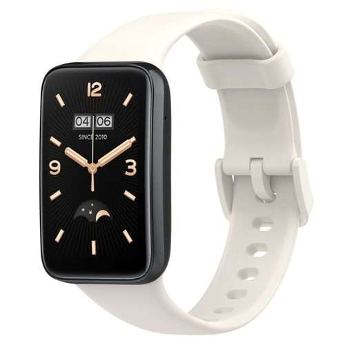 For Xiaomi Mi Band 7 Pro Solid Color Silicone Watch Band(White)