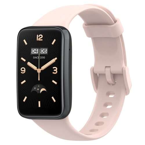 For Xiaomi Mi Band 7 Pro Solid Color Silicone Watch Band(Pink)