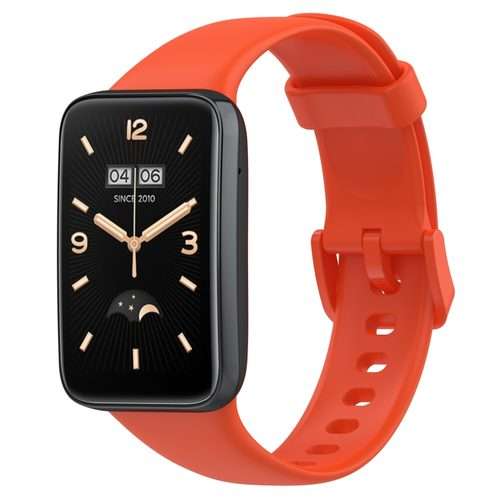 For Xiaomi Mi Band 7 Pro Solid Color Silicone Watch Band(Orange)