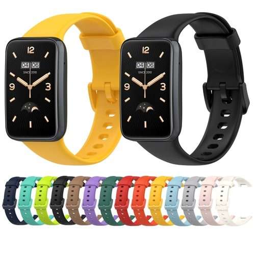 For Xiaomi Mi Band 7 Pro Solid Color Silicone Watch Band(Green)