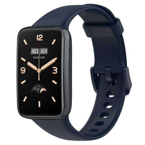 For Xiaomi Mi Band 7 Pro Solid Color Silicone Watch Band(Deep Space Blue)