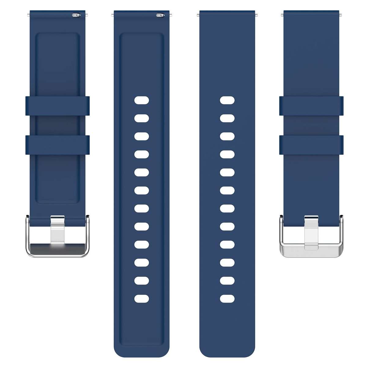 For Amazfit Bip 3 20mm Steps Style Silicone Watch Band(Royal Blue)