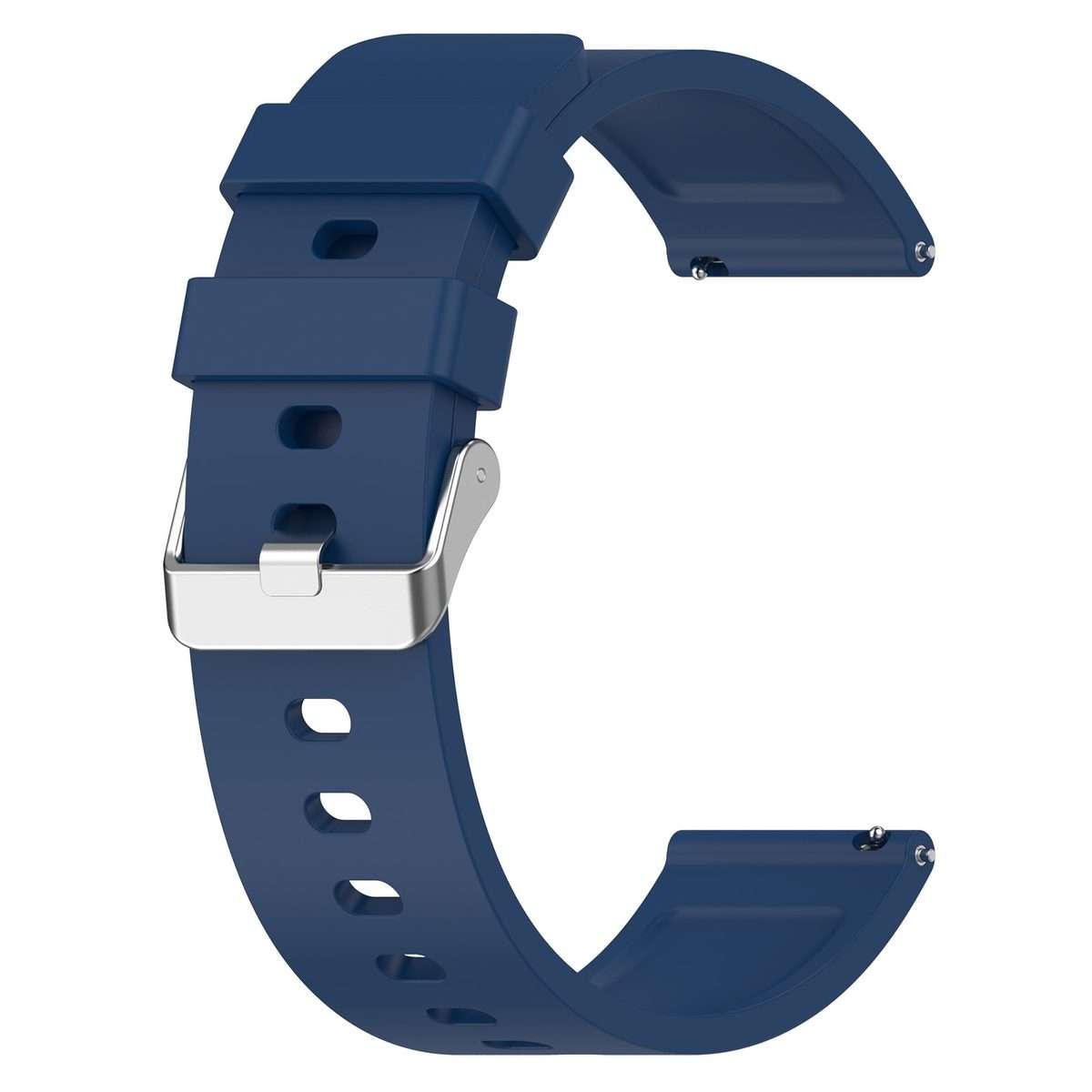 For Amazfit Bip 3 20mm Steps Style Silicone Watch Band(Royal Blue)