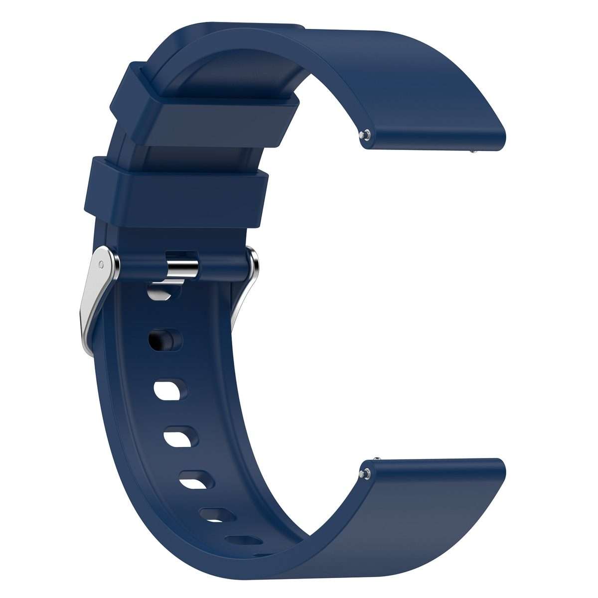 For Amazfit Bip 3 20mm Steps Style Silicone Watch Band(Royal Blue)