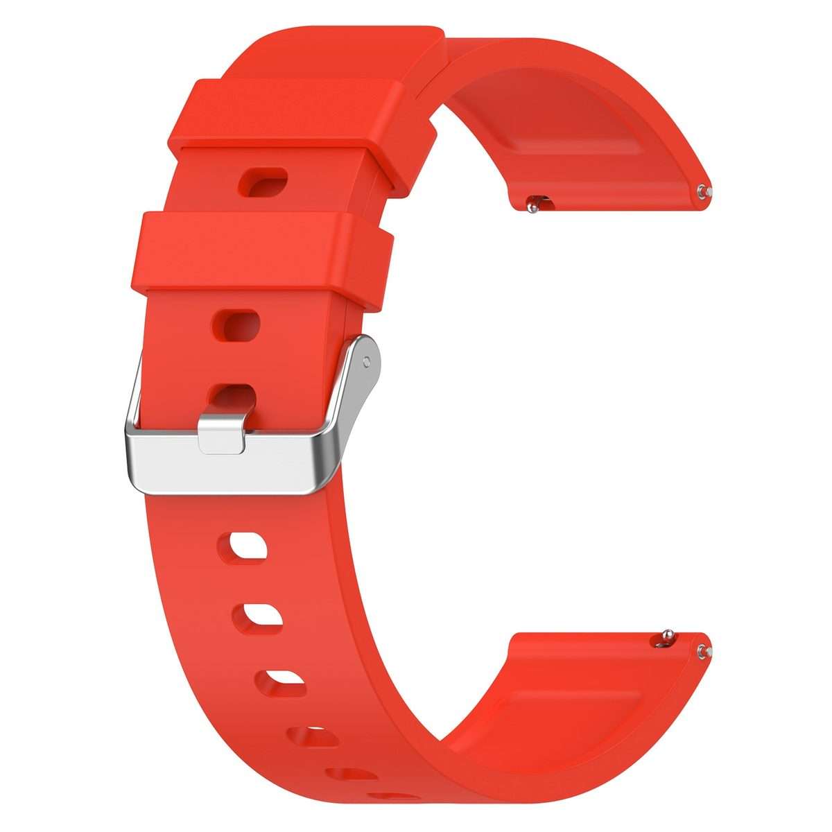 For Amazfit Bip 3 20mm Steps Style Silicone Watch Band(Red)