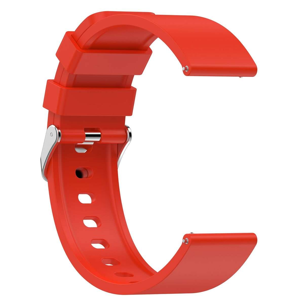 For Amazfit Bip 3 20mm Steps Style Silicone Watch Band(Red)