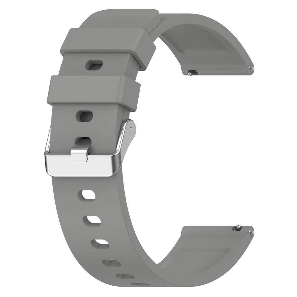 For Amazfit Bip 3 20mm Steps Style Silicone Watch Band(Grey)