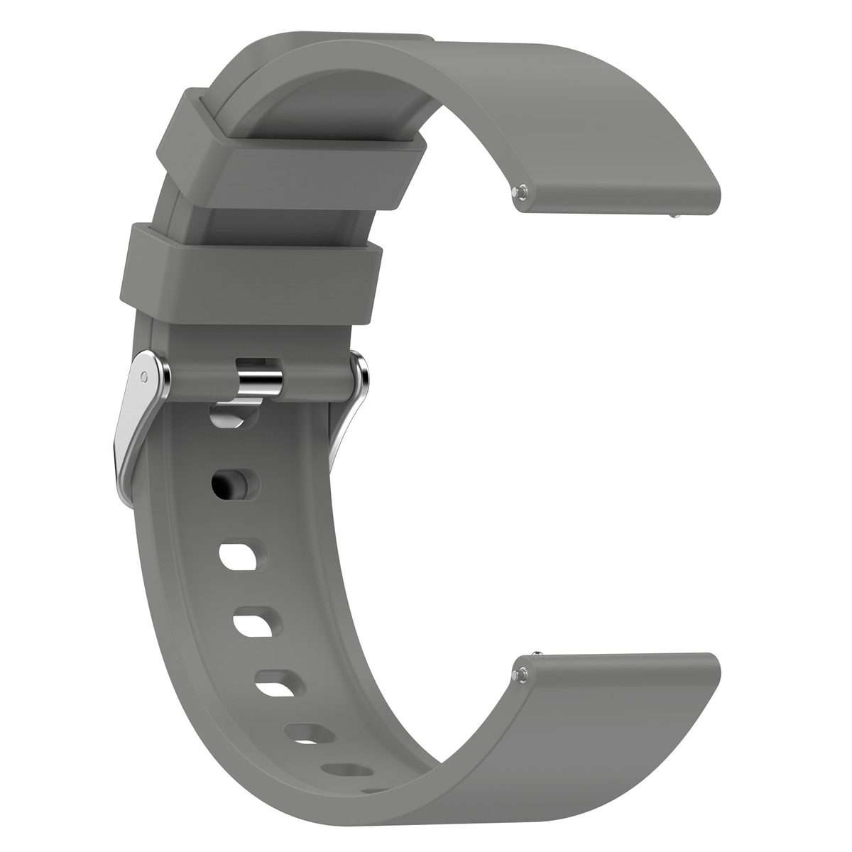 For Amazfit Bip 3 20mm Steps Style Silicone Watch Band(Grey)