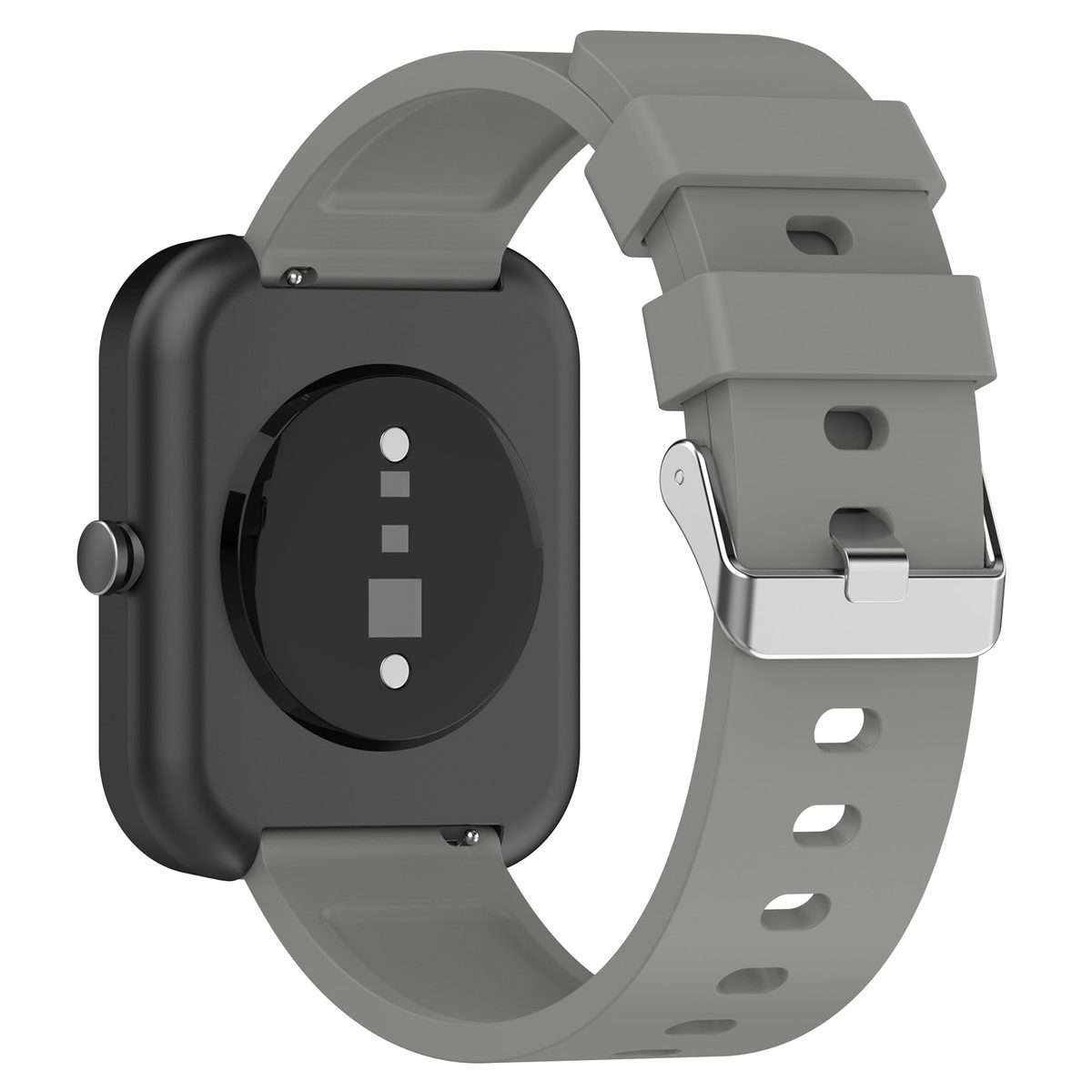 For Amazfit Bip 3 20mm Steps Style Silicone Watch Band(Grey)