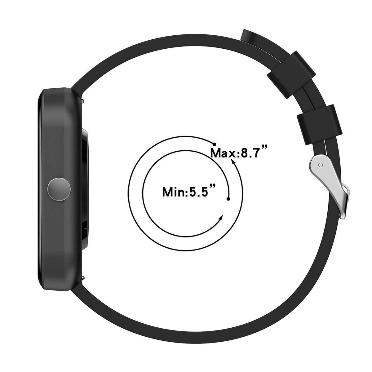 For Amazfit Bip 3 20mm Steps Style Silicone Watch Band(Grey)
