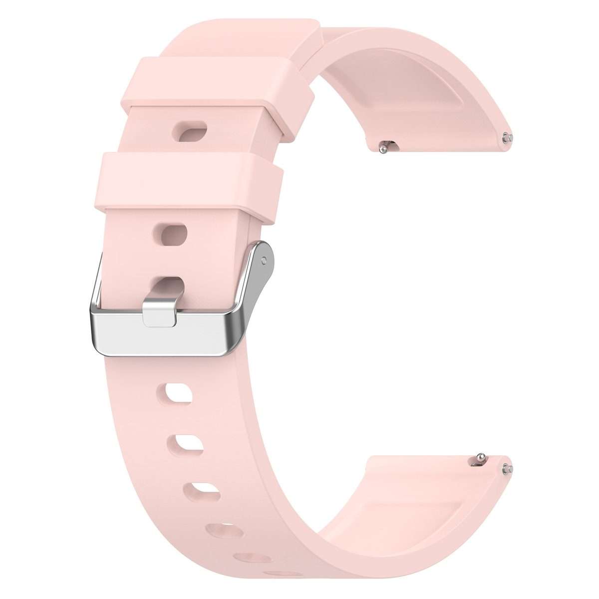 For Amazfit Bip 3 20mm Steps Style Silicone Watch Band(Light Pink)