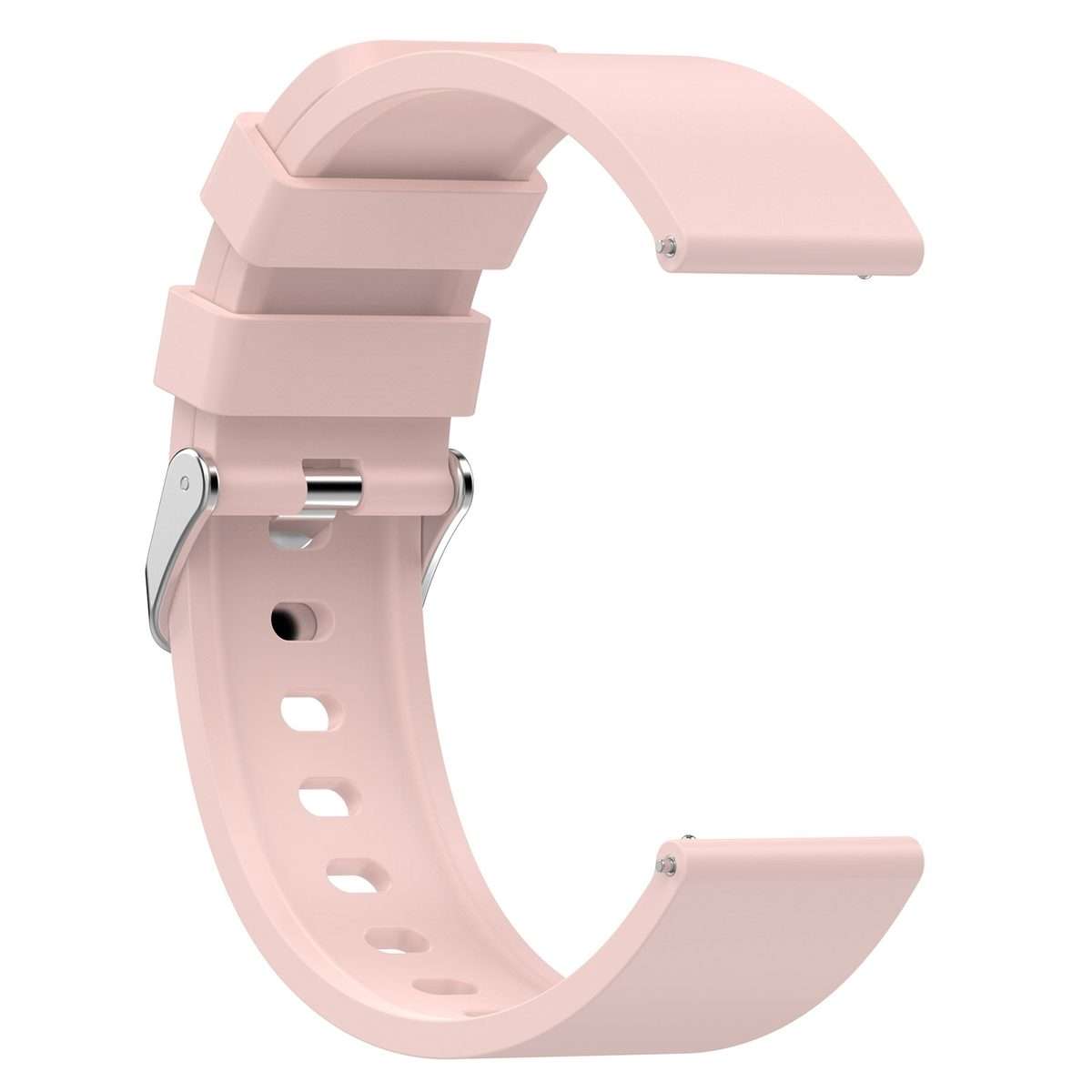 For Amazfit Bip 3 20mm Steps Style Silicone Watch Band(Light Pink)